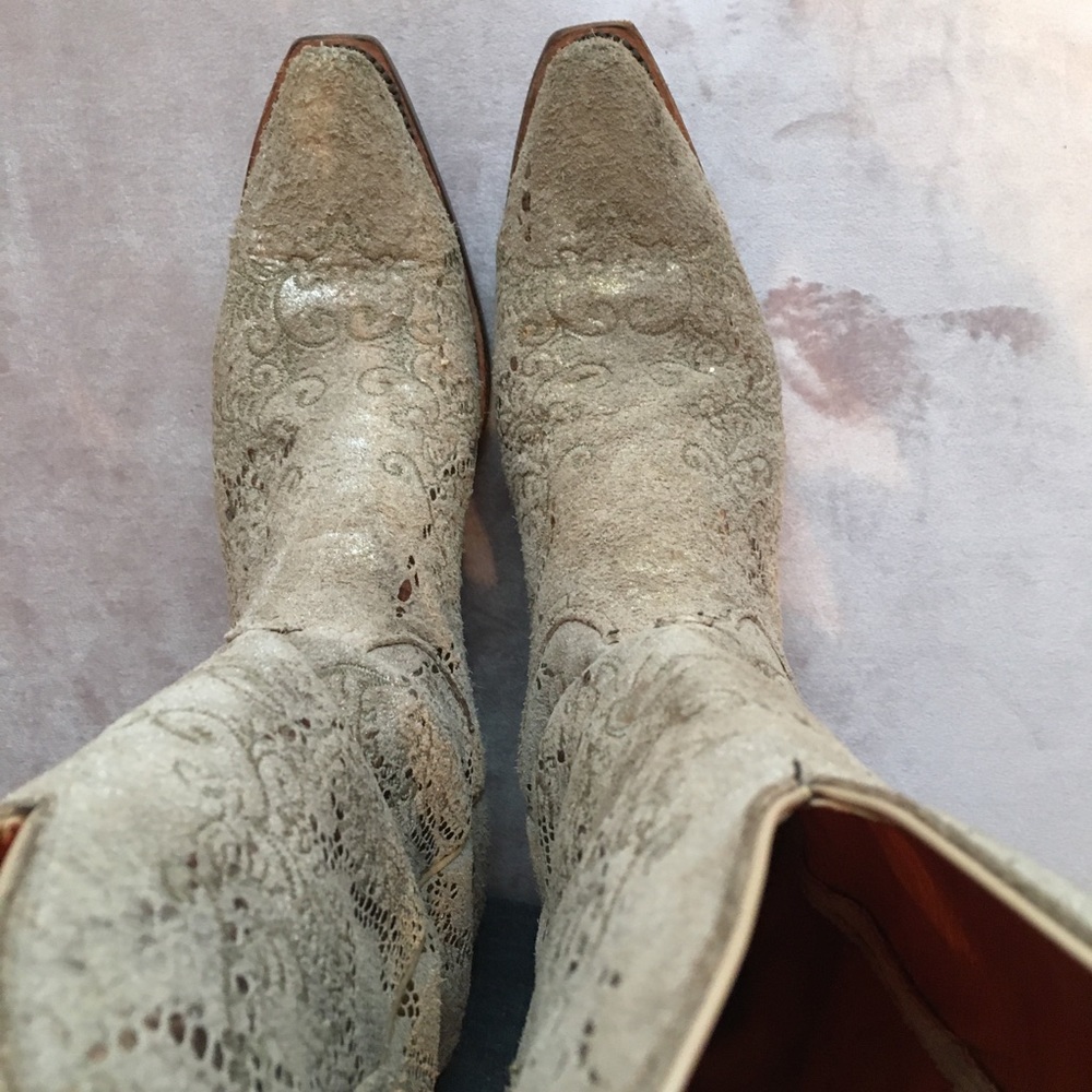 Lucchese Stone Python Snake Sparkle Shine Boot - image 5